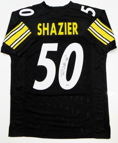 Ryan Shazier Autographed Black Pro Style Jersey - Beckett W Auth