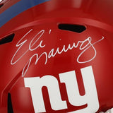 Eli Manning New York Giants Signed Riddell Flash Speed Helmet