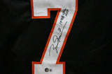 Boomer Esiason Autographed/Signed Pro Style Black XL Jersey Beckett 35828