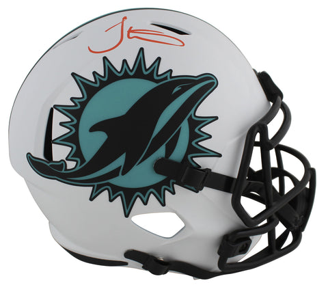 Dolphins Tyreek Hill Signed Lunar Full Size Speed Rep Helmet BAS Witnessed