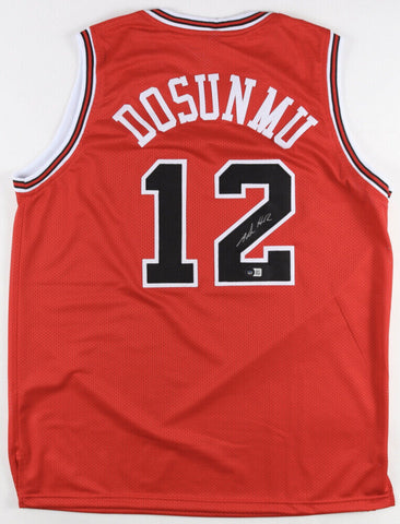 Ayo Dosunmu Signed Chicago Bulls Jersey (Beckett) 2021 Draft Pick U. of Illinois