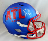 Sony Michel Autographed Patriots F/S SB LIII Helmet - Beckett Auth *Silver