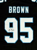 Derrick Brown Autographed Black Pro Style Jersey - JSA W Auth *9