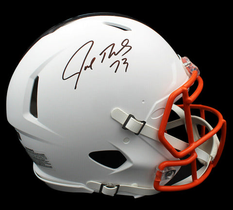 Joe Thomas Signed Cleveland Browns Speed Authentic White Matte NFL Helmet