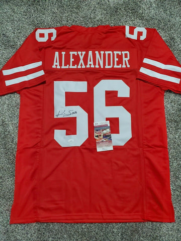 KWON ALEXANDER autographed signed 49ERS red jersey JSA coa