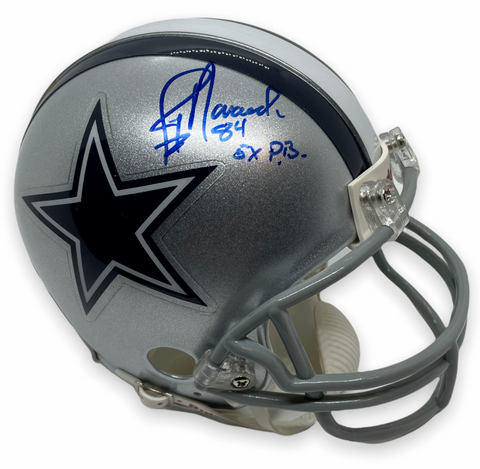 Jay Novacek Signed Autographed Mini Helmet w/ Inscription Cowboys TriStar