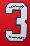 DALE MURPHY (Braves red TOWER) Signed Autographed Framed Jersey JSA