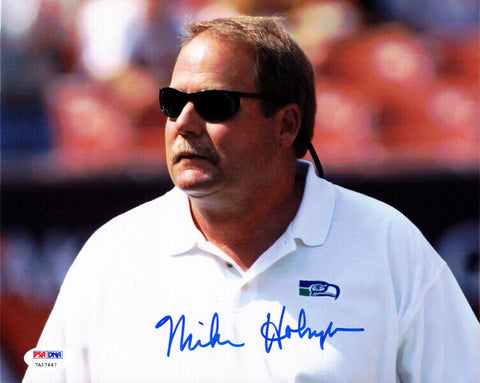 MIKE HOLMGREN AUTOGRAPHED 8X10 PHOTO SEATTLE SEAHAWKS PSA/DNA ITP STOCK #98170
