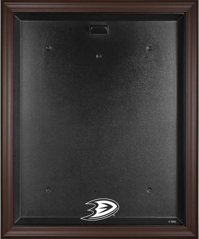 Anaheim Ducks Brown Framed Logo Jersey Display Case Authentic