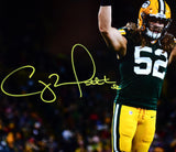 Clay Matthews Autographed Green Bay Packers 16x20 Arms Up Photo - JSA W *Yellow
