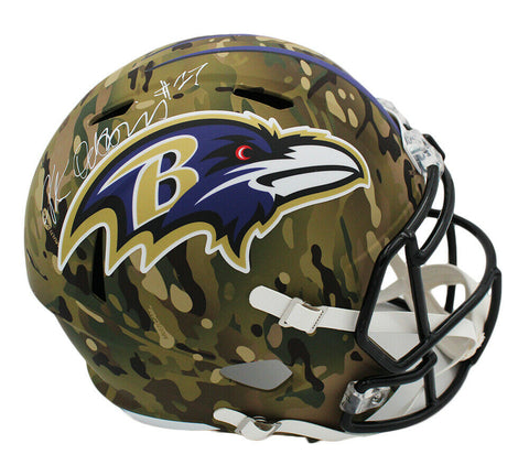 J.K. Dobbins Signed Baltimore Ravens Speed Full Size Camo NFL Helmet