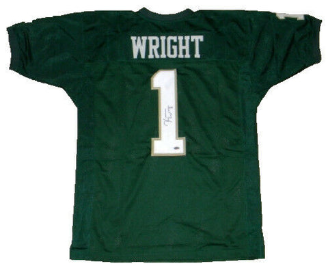 KENDALL WRIGHT AUTOGRAPHED SIGNED BAYLOR BEARS #1 GREEN JERSEY GTSM