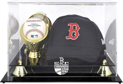 Boston Red Sox 2007 World Series Champs Acrylic Cap and Baseball Logo Case