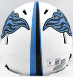 Treylon Burks Signed Tennessee Titans Lunar Speed Mini Helmet-Beckett W Hologram