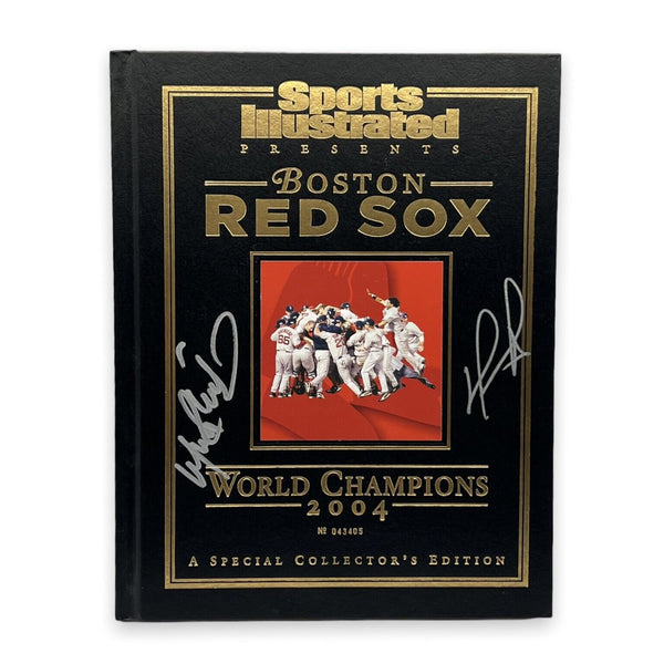Manny Ramirez & David Ortiz Signed Autographed 04 World Series LE Hardcover JSA