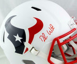 Deshaun Watson Autographed Houston Texans F/S Flat White Speed Helmet - JSA W Au