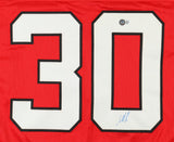 Martin Brodeur Signed New Jersey Devils Jersey (Beckett) 10xAll Star Goal Tender