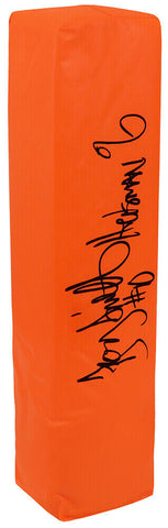 Troy Smith Signed Champro Orange Endzone Football Pylon w/Heisman'06 - (SS COA)