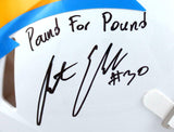 Austin Ekeler Autographed F/S LA Chargers Speed Authentic Helmet w/Insc.-BAWHolo