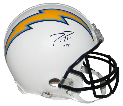 PHILIP RIVERS SIGNED LOS ANGELES CHARGERS FULL SIZE AUTHENTIC PROLINE HELMET BAS
