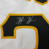 Autographed/Signed Ke'Bryan Hayes Pittsburgh White Baseball Jersey Beckett COA
