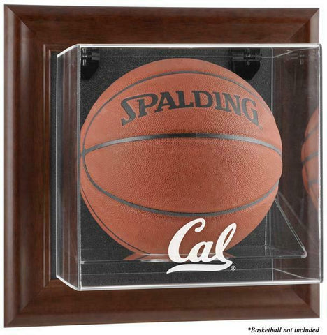 California Bears Brown Framed Wall-Mountable Basketball Display Case - Fanatics