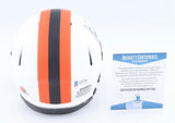 Clay Matthews Jr Signed Cleveland Brown Lunar Eclipse Mini Helmet (Beckett COA)