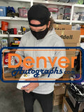Jared Allen Autographed/Signed Minnesota Vikings Logo Football Beckett 37670