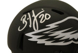 Brian Dawkins Autographed Philadelphia Eagles Eclipse Mini Helmet Beckett 38817