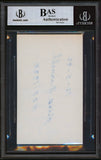 Red Sox Rick Ferrell 12-5-92 HOF - 1984 Authentic Signed 3x5 Index Card BAS Slab
