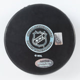 Denis Potvin Signed N.Y. Islanders Logo Hockey Puck Inscribed HOF 97 (Schwartz)