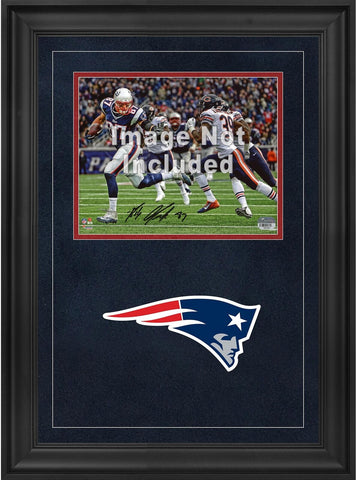 New England Patriots Deluxe 8x10 Horizontal Photo Frame w/Team Logo