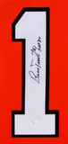 Bernie Parent Signed Flyers 35x 43 Custom Framed Jersey Inscribed "HOF 84" / JSA