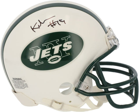 Keyshawn Johnson New York Jets Signed Throwback 1998 - 2018 Mini Helmet