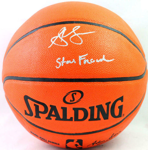 Steve Francis Autographed NBA Basketball w/ Inscription- Beckett W *Silver