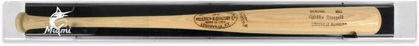 Miami Marlins 2019 Logo Deluxe Baseball Bat Display Case - Fanatics