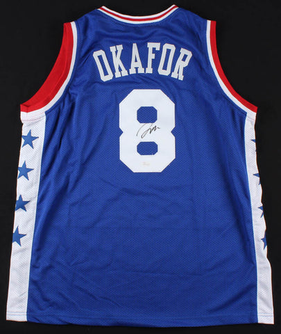 Jahlil Okafor Signed 76ers Jersey (JSA COA) NBA All-Rookie First Team (2016)