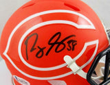 Roquan Smith Signed Chicago Bears AMP Speed Mini Helmet- Beckett Auth *