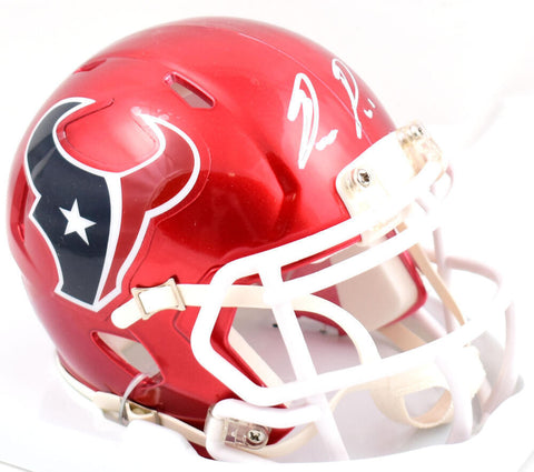 Dameon Pierce Autographed Houston Texans Flash Speed Mini Helmet- Tristar *White