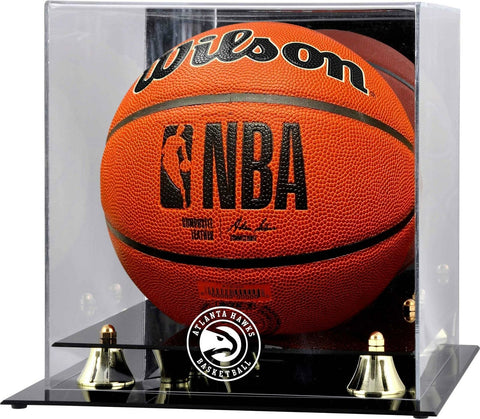 Atlanta Hawks Golden Classic Logo Basketball Display Case