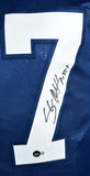 Shaun Alexander Autographed Blue Pro Style Jersey - Beckett W Hologram *Black