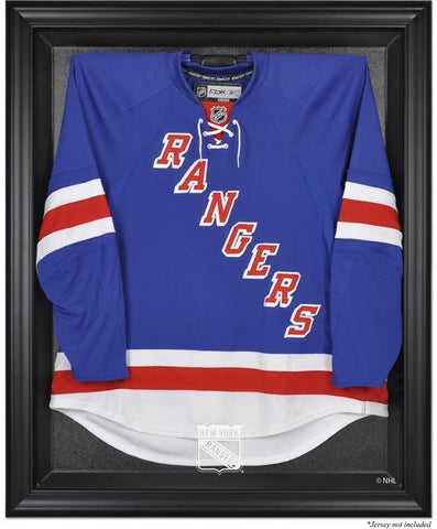 New York Rangers Black Framed Logo Jersey Display Case Authentic