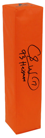Charlie Ward Signed BSN Orange Endzone Football Pylon w/93 Heisman - (SS COA)