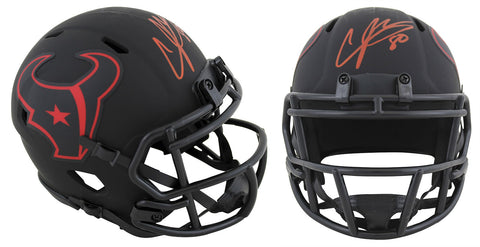 Texans Andre Johnson Authentic Signed Eclipse Speed Mini Helmet JSA Witness