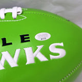 Uchenna Nwosu Autographed Seattle Seahawks Green Logo Football MCS Holo #81172