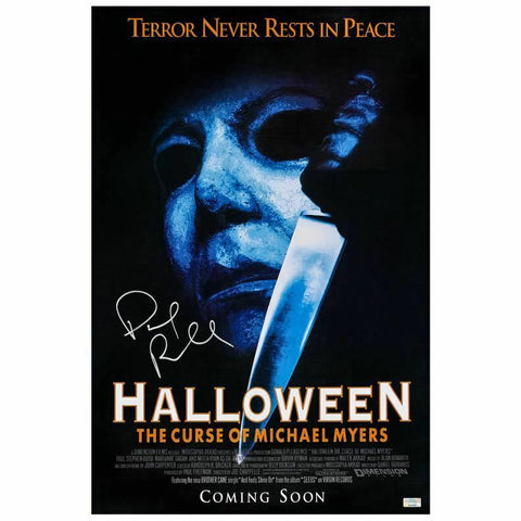 Paul Rudd Autographed Halloween: The Curse of Michael Myers 16x24 Movie Poster
