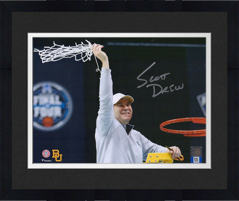 Framed Scott Drew Baylor Bears Autographed 8" x 10" Nets Photograph