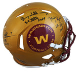 Washington SB QBs (3) Signed Flash Full Size Speed Proline Helmet BAS Witnessed