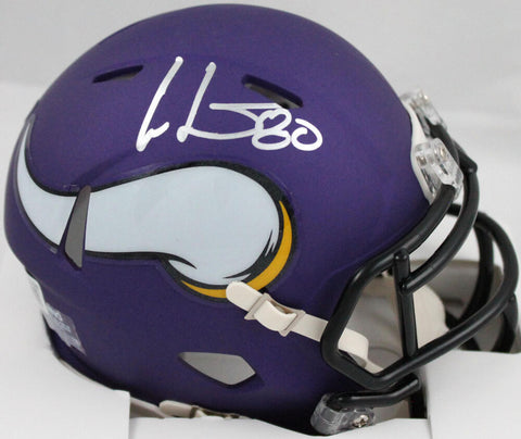 Cris Carter Autographed Minnesota Vikings Speed Mini Helmet-Beckett W Hologram