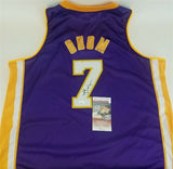 Lamar Odom Signed Los Angeles Lakers Jersey (JSA COA) #4 Overall Pick 1999 Draft